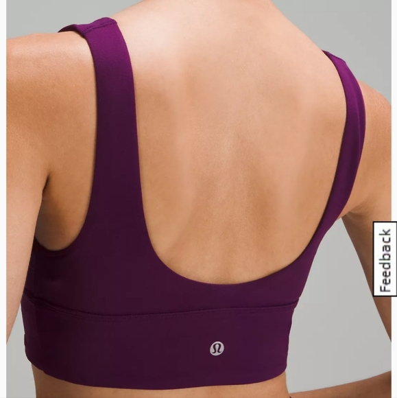BRAND NEW Align™ V-Neck Bra Light Support In Dramatic Magenta A/B Cup Size 10 - Picture 2 of 7